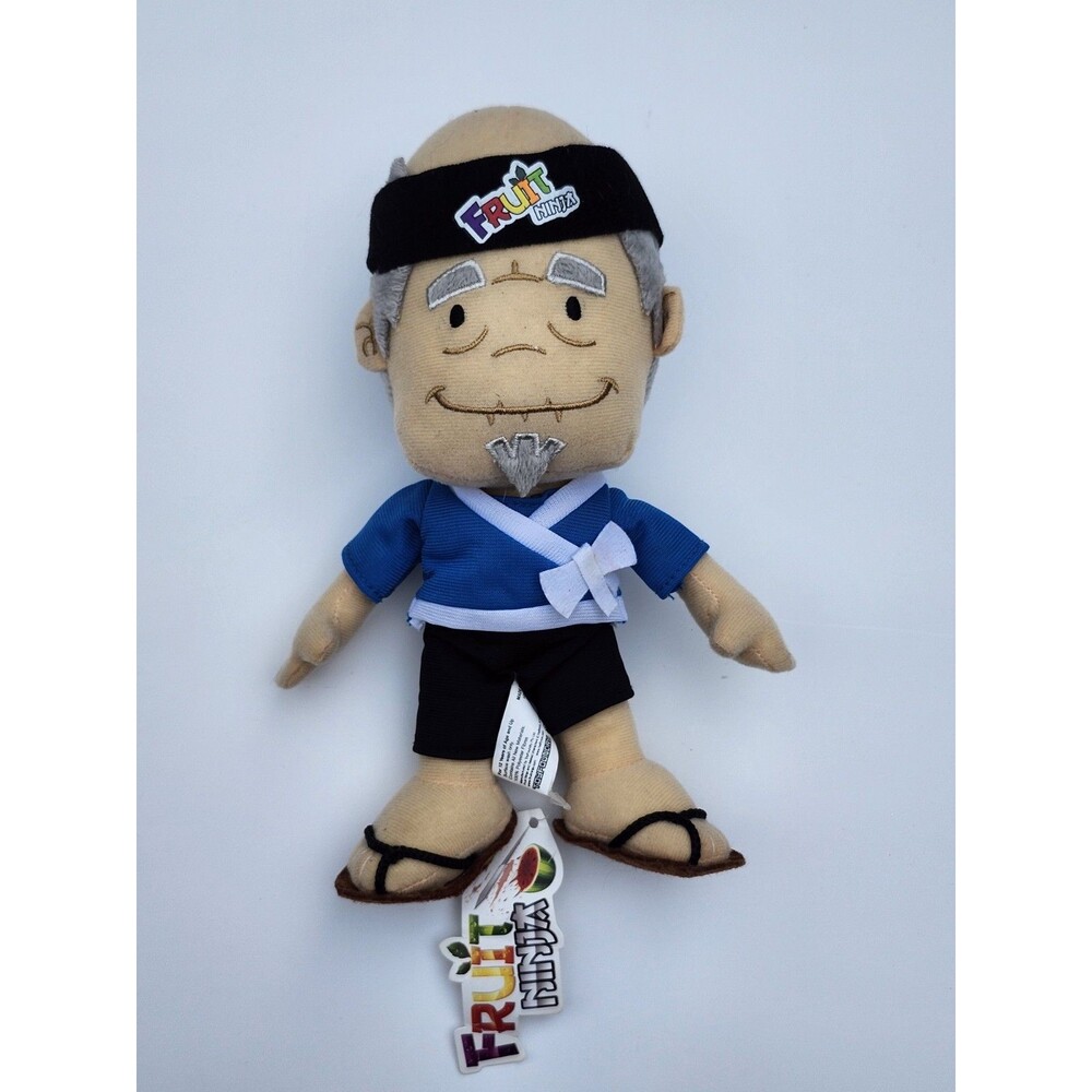 NWT! Fruit Ninja Sensei Halfbrick Toyfoundry Plush  9" 2010 Tag Stuffed Animal